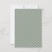 Simple Modern Sage Green Calligraphy RSVP Card (Achterkant)