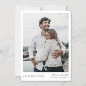 Simple Modern Save the Date Photo Magnetische Uitnodiging (Voorkant)