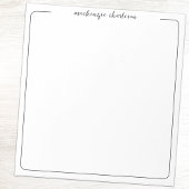 Simple Modern Script Personalized Name Notepad Notitieblok