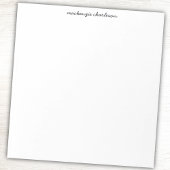 Simple Modern Script Personalized Name Notitieblok