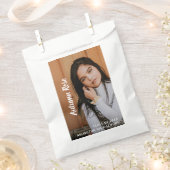 Simple Modern Script Photo Afstuderen Bedankzakje (Geknipt)