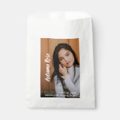 Simple Modern Script Photo Afstuderen Bedankzakje (Voorkant)