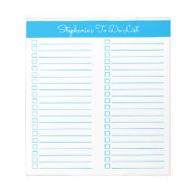 Simple Modern Sky Blue Two Column Checklist