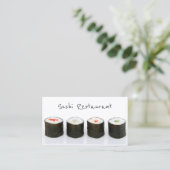 Simple Modern Sushi-Visitekaartje Visitekaartje (Staand voorkant)