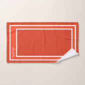 Simple Modern Tangerine Tango Bad Handdoek (Handdoek)