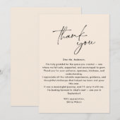 Simple, Modern Thank you Teacher Kaart (Voorkant / Achterkant)