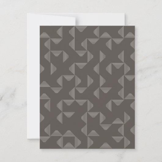 Simple, modern, trendy geometric graphic pattern notitiekaartje (Voorkant)