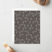 Simple, modern, trendy geometric graphic pattern notitiekaartje (Voorkant / Achterkant in situ)