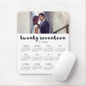 Simple Modern Typografie 2017 Photo Calendar Muismat (Met muis)