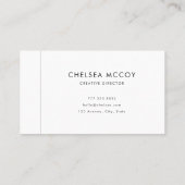 Simple Modern Unique Username Professional QR Code Visitekaartje (Achterkant)