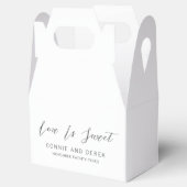 Simple Modern Wedding Bedankdoosjes (Geopend)