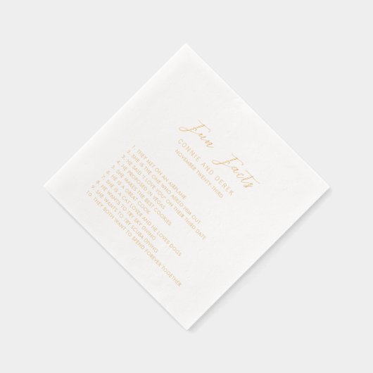 Simple Modern Wedding Folie Servetten (Rechts)