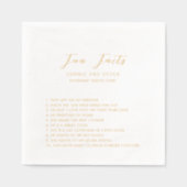 Simple Modern Wedding Folie Servetten (Voorkant)