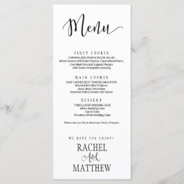 Simple&Modern Wedding Menu Kaart2