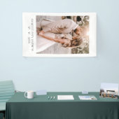 Simple Modern Wedding Photo Wedding Reception Spandoek (Beurs)