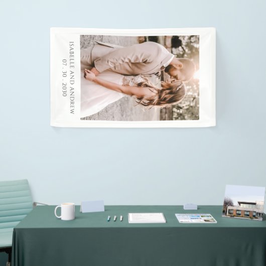 Simple Modern Wedding Photo Wedding Reception Spandoek (Beurs)