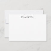 Simple Modern Wedding Thank you card Bedankkaart (Achterkant)
