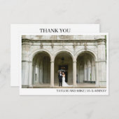 Simple Modern Wedding Thank you card Bedankkaart (Voorkant / Achterkant)