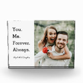 Simple Modern Wedding Verloving Photo Block Fotoblokken (Voorkant)