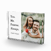 Simple Modern Wedding Verloving Photo Block Fotoblokken (Rechts)