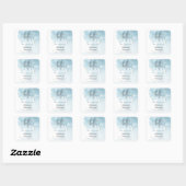 Simple Modern We're on Cloud 9 Hello Baby Shower Vierkante Sticker (Vel)