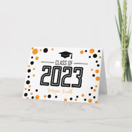 Simple Modern Yellow Back Afstuderen Kaart