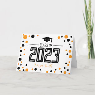 Simple Modern Yellow Back Afstuderen Kaart