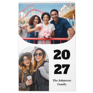 Simple Moderne Aangepaste 26 Foto's Familie 2027 Kalender