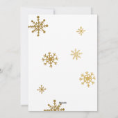 Simple Moderne Cute Snowflake Photo Feestdagenkaart (Achterkant)