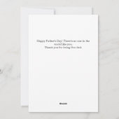 Simple Moderne Fathers Day Fotofamilie collage Feestdagenkaart (Achterkant)