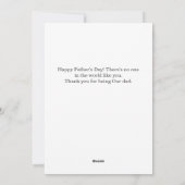 Simple Moderne Fathers Day Fotofamilie collage Feestdagenkaart (Achterkant)