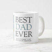 Simple Moderne Fathers Day Fotofamilie collage Grote Koffiekop (Voorkant rechts)