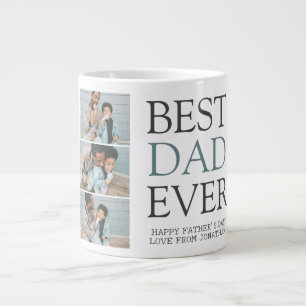 Simple Moderne Fathers Day Fotofamilie collage Grote Koffiekop