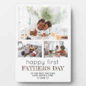 Simple Moderne First Vaderdag 3 Foto Fotoplaat (voorkant)