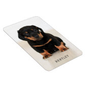 Simple Moderne Full Photo Dog Pet | Zwart Magneet (Rechterzijde)