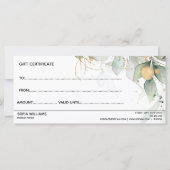 Simple Moderne Greenery Cadeaukaart (Achterkant)