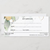 Simple Moderne Greenery Cadeaukaart (Achterkant)