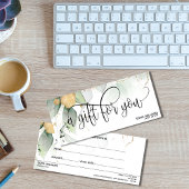 Simple Moderne Greenery Cadeaukaart