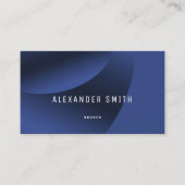 Simple Moderne Kantoor Blue Gold Professional-foto Visitekaartje (Voorkant)