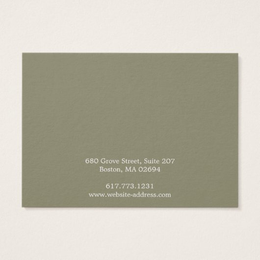 Simple Moderne Ketting Bracelet Display Kaart (Achterkant)