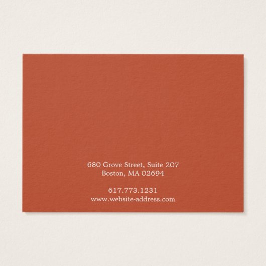 Simple Moderne Ketting Bracelet Display Kaart (Achterkant)