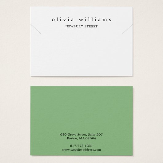 Simple Moderne Ketting Bracelet Display Kaart (Voorkant /achterkant)