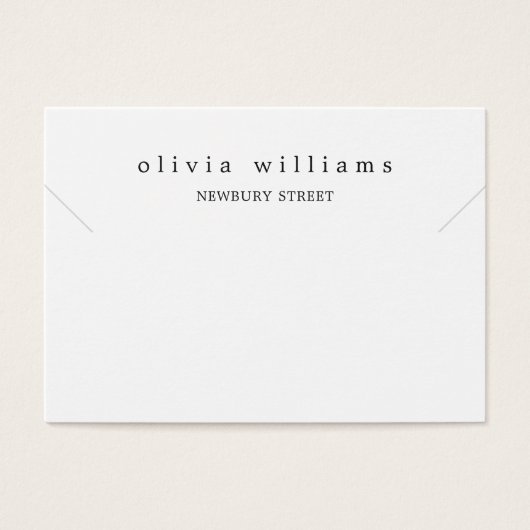 Simple Moderne Ketting Bracelet Display Kaart (Voorkant)