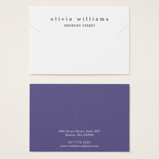 Simple Moderne Ketting Bracelet Display Kaart (Voorkant /achterkant)