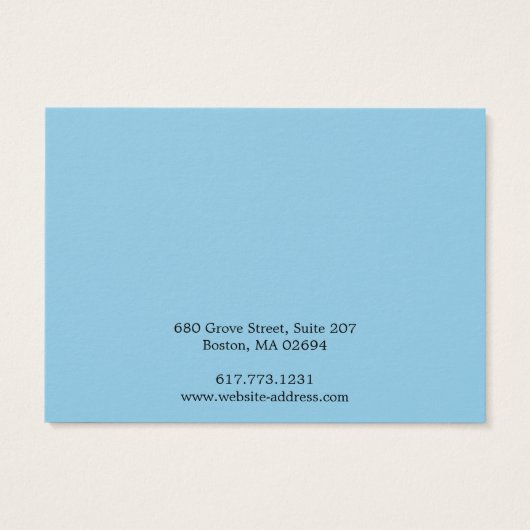 Simple Moderne Ketting Bracelet Display Kaart (Achterkant)