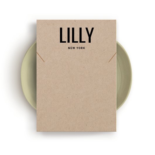 Simple Moderne Kraft Ketting Bracelet-kaart Visitekaartje