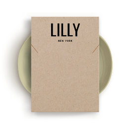 Simple Moderne Kraft Ketting Bracelet-kaart Visitekaartje