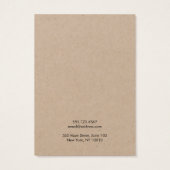 Simple Moderne Kraft Ketting Bracelet-kaart Visitekaartje (Achterkant)