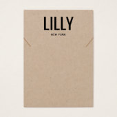 Simple Moderne Kraft Ketting Bracelet-kaart Visitekaartje (Voorkant)