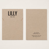 Simple Moderne Kraft Ketting Bracelet-kaart Visitekaartje (Voorkant /achterkant)